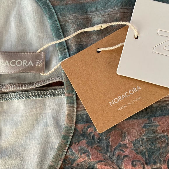 Noracora Casual Printed Dress Women sleeveless Weekend Elegant long sz XXL - Picture 3 of 9